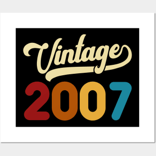 2007 Vintage Gift 13th Birthday Retro Style Posters and Art